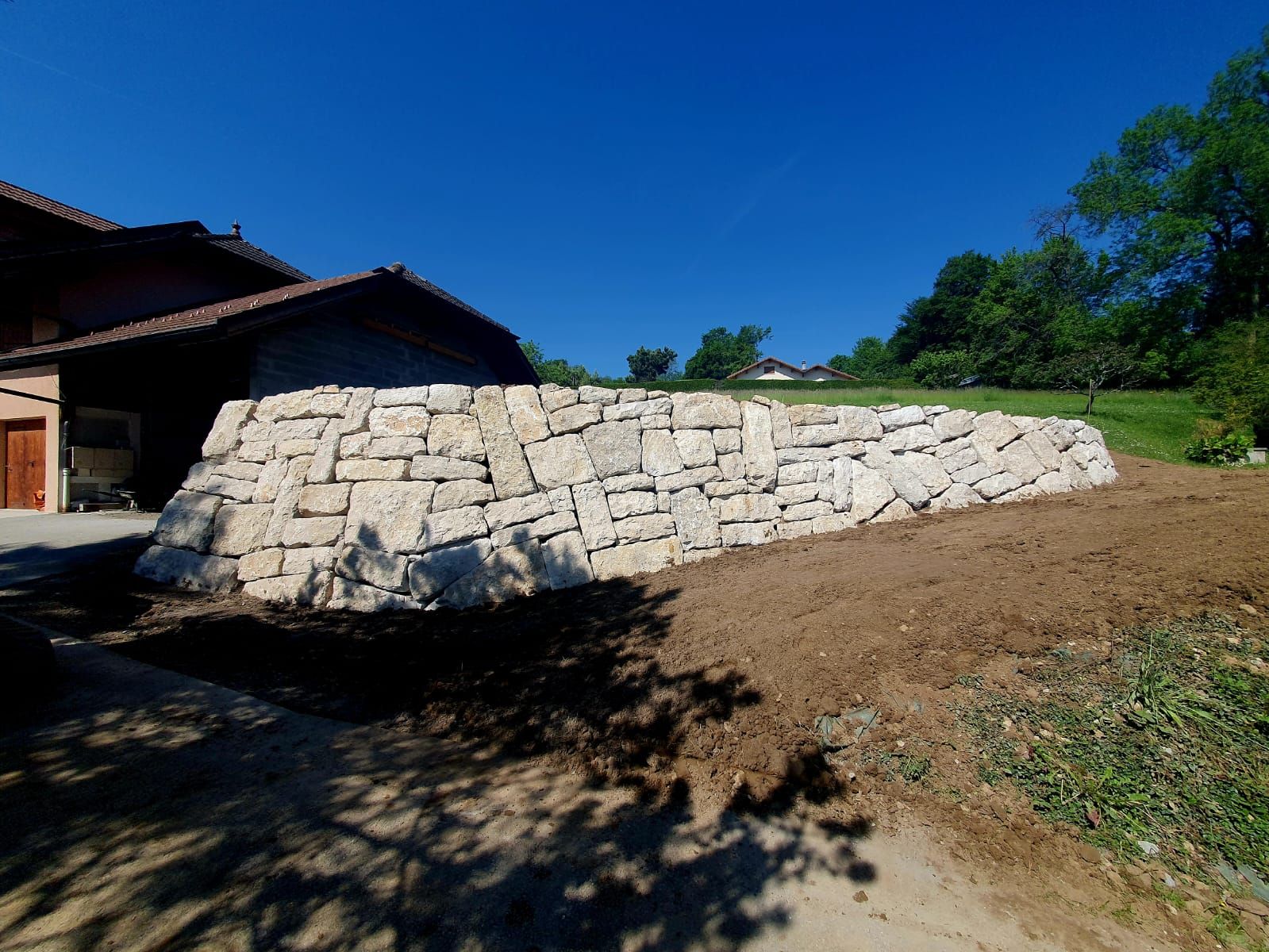 Enrochement à Marignier - Besson TP Haute-Savoie